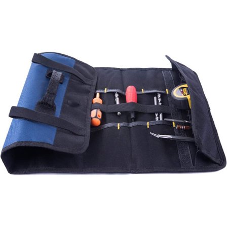 Verktøyfri skrutrekker-tang med hjulrom for organisering