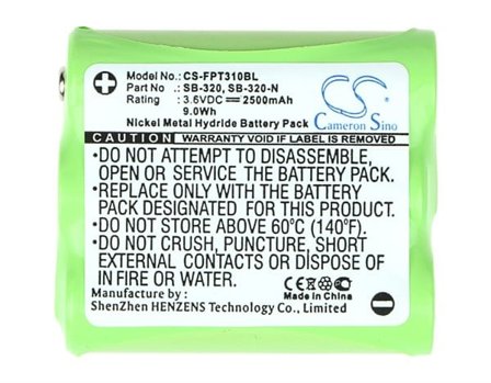 Batteri til strekkodeskanner for TRILITHIC TR-3, TR3