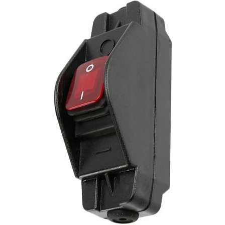 30A 12V JR-617 Vedenpitävä linjakytkin Keskikokoinen linjakytkin Pyöreä litteä linja Hopeakosketin Kaksinkertainen katkaisu Pölytiivis kytkin