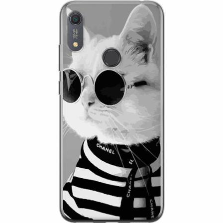 Huawei Y6s (2019) Mjukt Skal - Fancy Cat