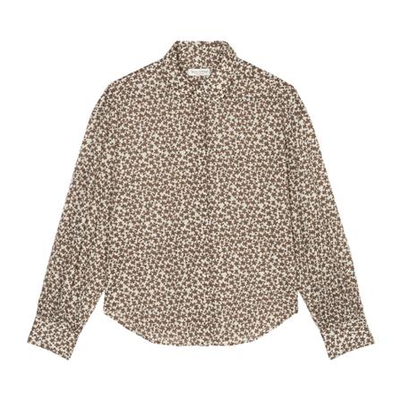 Marc O'Polo All-over print Bluse, straight fit Brun, Dame