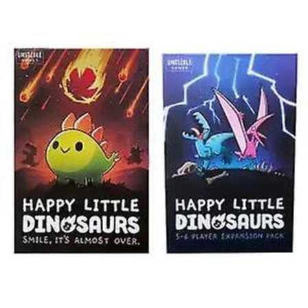 Engelsk version Happy Little Dinosaurs Happy Little Dinosaur Udvidelsesbrætspil Kortspil Strategispil Udvidet og Grundlæggende