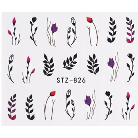 Vanddekaler - Planter - STZ-826 - Til negle