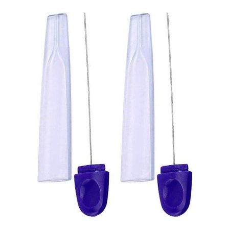 2 stk. Kakepinnetester Rustfritt Stål Kaketester Kakespyd Kakepinne DIY Bakeverktøy for Hjem Restaurant Bakeri (Blå)