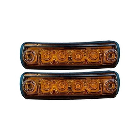 24V LED Solskjermlys for lastebil, gul solskjerm, 81252606121 for MAN TGA TGL TGM TGS TGX LED Topplys for lastebil