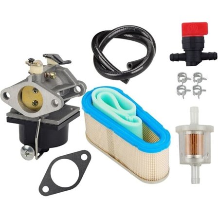 Forgasser, med luftfilter 36356, stoppventil, drivstoffilter, kraftrør, for Tecumseh OHV125, OHV130 og OVH135, erstatningsmodell 640065A