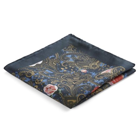 Pañuelo de bolsillo de seda Boho Beau para hombres - Pañuelos de bolsillo estampados