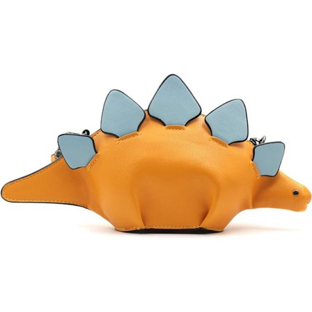Dinosaur Skulder Vesker, PU Stegosaurus CrossBody Veske for Jente Kvinner