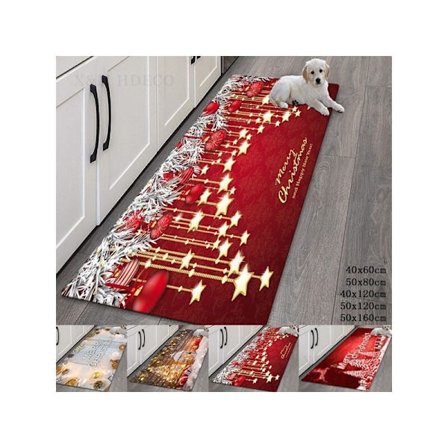 Jul halkfri badrumsmatta inomhus dekorativ matta (40×120cm)