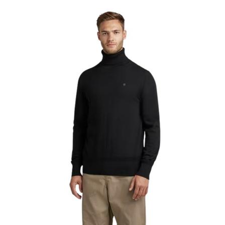 G-star, Turtlenecks Zwart, Heren, Maat:M