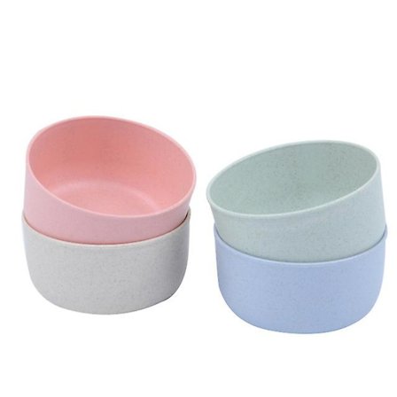 Sunde tallerkener / Tallerkener, der kan tåle mikroovn og opvaskemaskine / Uknuselige, 4 skåle 11 cm