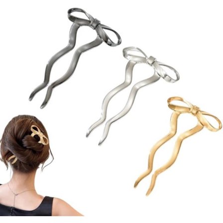 3 stk flate hårspenner Hårspenner Hårtilbehør Franske sterke hårspenner for tykt og tynt hår Franske hårnåler U-formet oppsatt hår U-formet svart