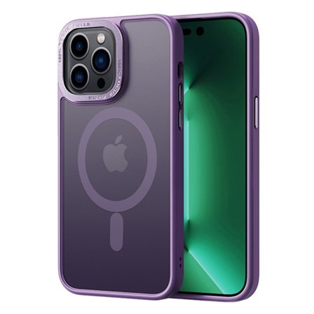 Magnetic MagSafe Skal iPhone 15 Pro Matt Lila