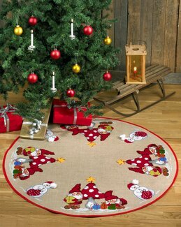 Broderikit Julgransmatta Julklappsutdelning