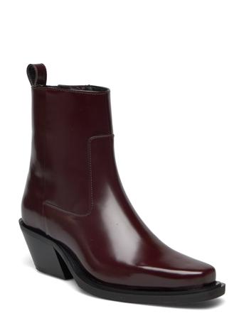 Gurly, 1472 Square Boot Shoes Boots Ankle Boots Ankle Boot - Heel Punainen STINE GOYA