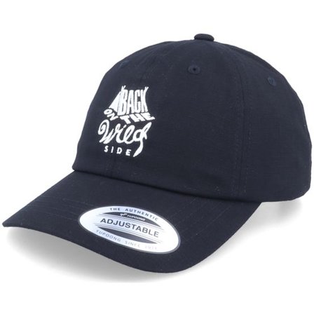 Picture - Svart unconstructed Keps - Organic Paxston Soft Cap Black Dad Cap @ Hatstore