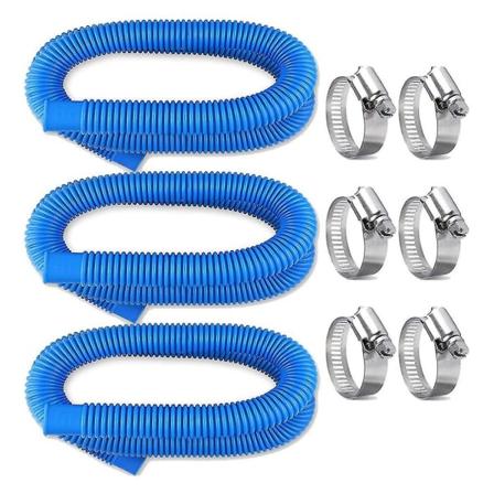Udskiftningsslange til poolpumpe til /330gph 1000gph, swimmingpoolpumperør med slangeklemme