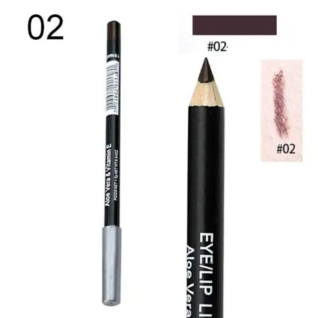 Fashion Professionell Smink Svart Brun Eyeliner Ögonbrynspenna Vattentät Hållbar Skönhetsverktyg Tillbehör