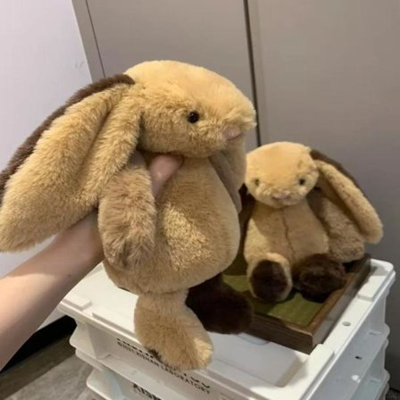 Jellycat Bartholomew pehmolelu, pehmeä ja mukava, täydellinen lapsille, ystävänpäivälahjaksi, keräilyyn, 31 cm rakennuspalikkapupu.