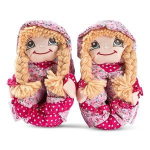 Lelli Kelly Pink Blonde Haired Dolly Slipper 36-37 (UK 3) - Slippers - 36-37 (UK 3) - Pink