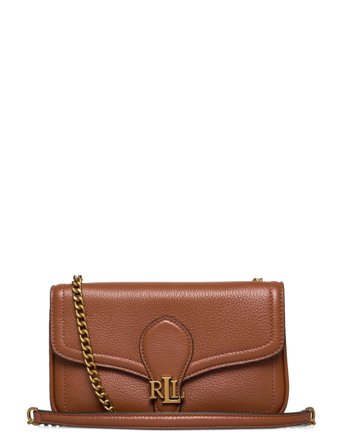 Lauren Ralph Lauren Pebbled Leather Bradley Crossbody Wallet - Brown - ONE SIZE