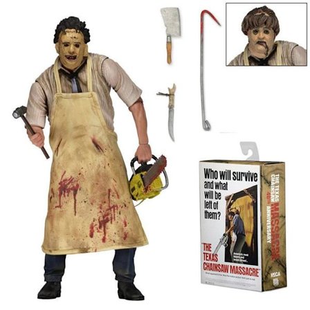 NECA Texas Chainsaw Man Leatherface 40-års jubilæumsudgave figur/dukke