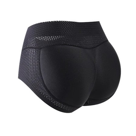 Polstrede truser for kvinner Undertøy Komfortabel og høy elastisitet for sexy jenter bursdagsgave svart black xl