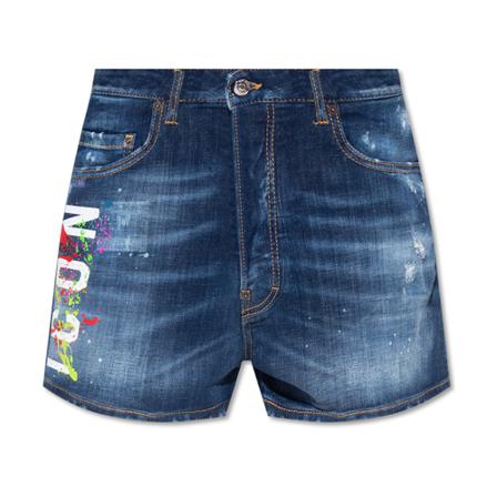 Dsquared2 Denim Korte Broek , Blauw , Dames , Maat: XS