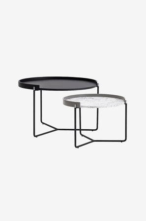 Homitis - Indskudsbord (2 dele)-Oliver - Sort - Sofaborde - Fra Homeroom