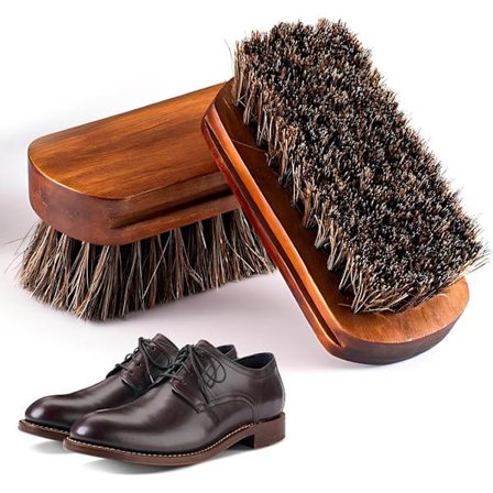 Skobørste | HÅRKOST av HESTEHÅR Egnet for rengjøring og vedlikehold av sko Praktisk skobørste for spesielt blanke sko
