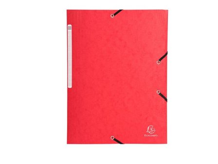 Exacompta Gummibandsmapp 3-klaff Scotten Nature Future A4, 240 x 320mm, presspan, röd - Lyreco - Kontorsmaterial - Mappar och plastfickor - 