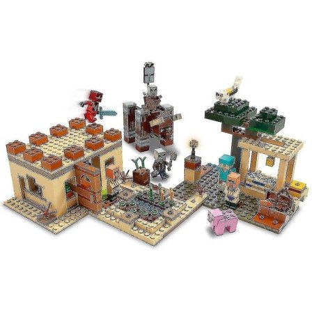 Sx1044 598 bitar The Illager Raid Byggset Minecraft My World Series