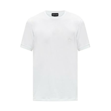Giorgio Armani T-Shirts Hvid, Herre, Størrelse: L