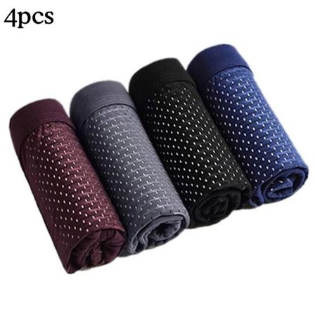 4x Bambus Boxer Shorts Herre Mikrofiber Boxer Briefs Undertøj Kompression Stretch-Xin_ma