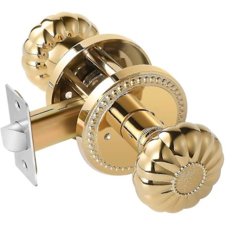Guld Dørgreb, Indvendig Privat Passage Dørgreb Til Soveværelse Badeværelse Klassisk Dørhardware, Nøgleløs, 1 Pakke