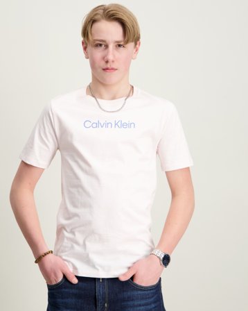 Calvin Klein INST. LOGO SS T-SHIRT Rose T-shirts Garçon - Kids Brand Store