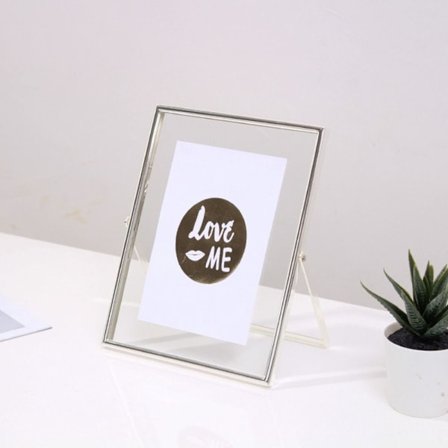 Glass fotoramme Bildeholder SILVER 6IN