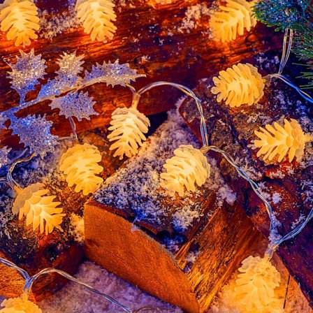 10 LED julgran kottar ljusslinga – Perfekt jul