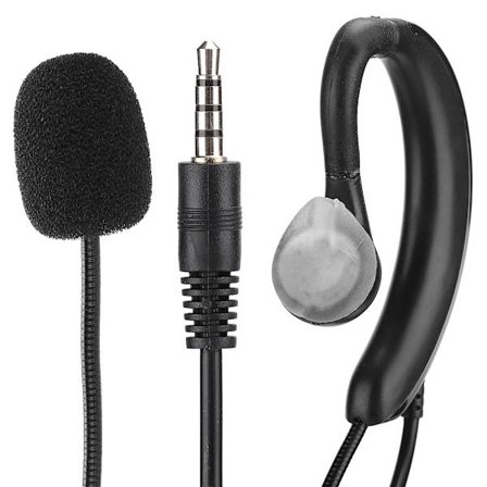 Ørekrok Type 3.5MM Mobiltelefon Headset Nettbrett Mikrofon Øretelefon MIC 100-5600Hz