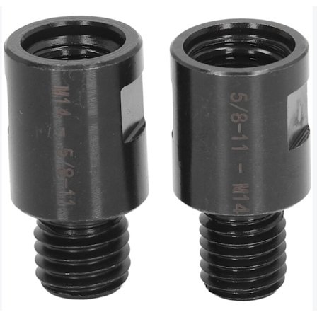 2 STK 5/8"-11 Han Gevind til M14 Hun Adapter Vinkelsliber Adapter Konverter M14 til 5/8"-11 Vinkelsliber Poleringsmaskine Gevindforlænger Skaft 