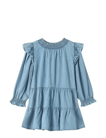 Fliink Hurlum Ls Dress - Blue - 3 Y