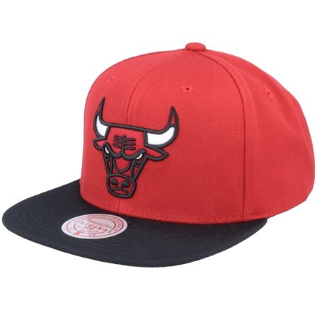 Mitchell & Ness - Chicago Bulls Team 2 Tone 2.0 Red/Black Snapback Snapback Red Cap - NBA @ Hatstore