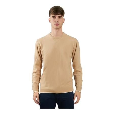 Daniele Fiesoli, Round-neck Knitwear Beżowy, Mężczyzna, Rozmiar: M