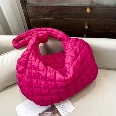 Cloud Bags Quiltet tøyveske for kvinner ROSE RED