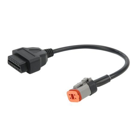 Motorcykel 4-polet til 16-polet OBD2 Diagnostisk Kabel Kodelæser Konverter Scanner Adapter 12‐24V