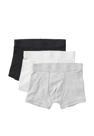 Åhléns Enfärgade boxershorts TEDDY, 3-pack Kalsonger Svart 98/104