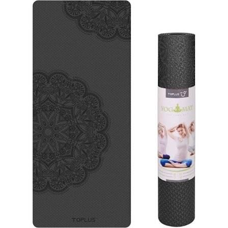 Yogamatta, fitness (svart)