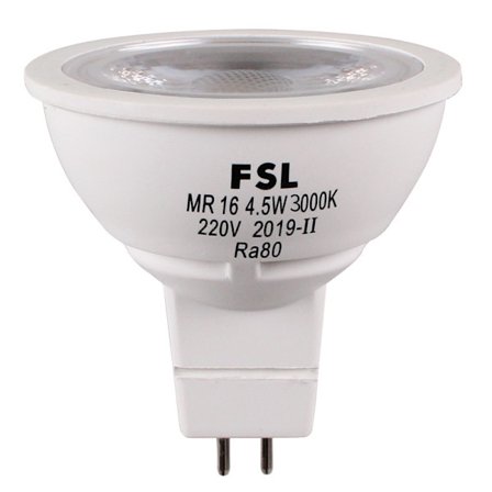 MR16 LED-lampor, 4,5W, kallvitt ljus, 6500K, energibesparande LED-lampor, 6-pack [Energiklass F]