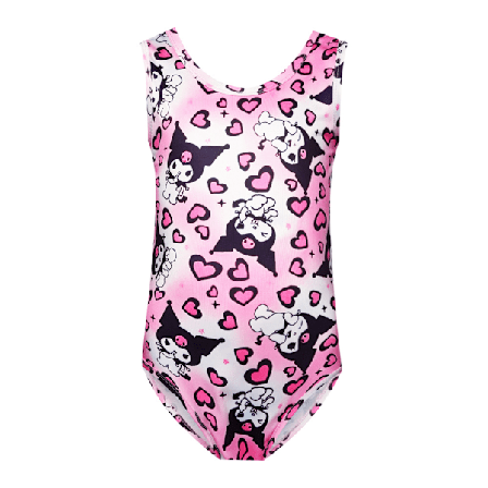 Kuromi Barne Jenter Tegneserie Badedrakt Ett Stykke Badedrakt Svømming for Sommer Strandferie Basseng Surfing #2 130cm