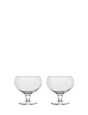 Sagaform Blanka Coupe Glass, 2-Pcs - Nude - 30 CL